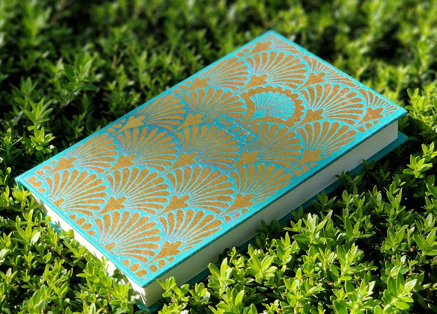 A Small Notebook Turquoise Art Deco