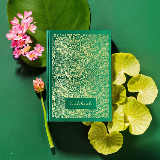Green Larkspur journal Lined